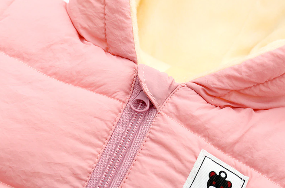 Winter Baby Romper with Bear Ears – Warm One-Piece Outfit for Newborns and Infants in Cold Weather