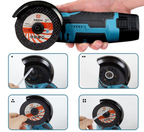 Powerful Cordless Angle Grinder – 800W Handheld Grinder with 19500 RPM & Extra Discs | Compact Multi-Purpose Tool for DIY Cutting & Grinding