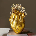 Elena Heart-Shaped Vase with Greek-Inspired Design
