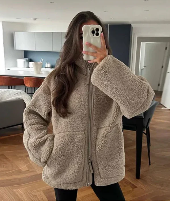 Kishna Women's Winter Teddy Jacket