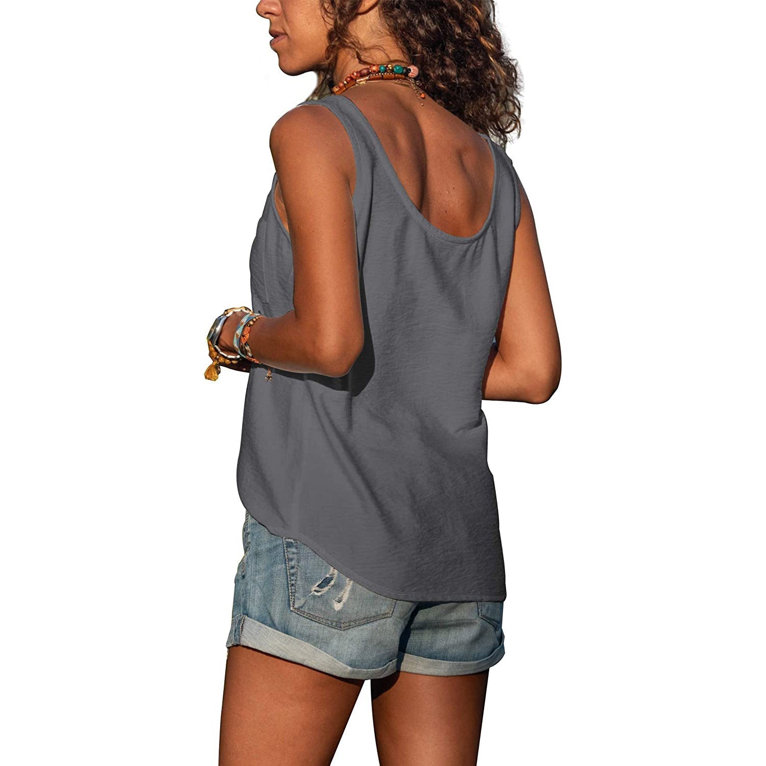 Chic Ibiza-Inspired Women's Tank Top