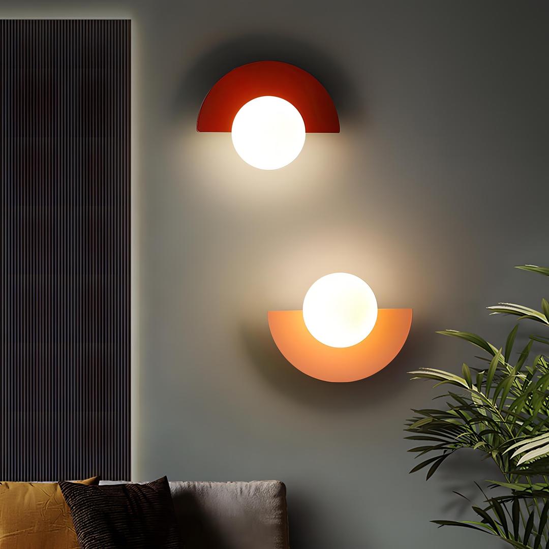 Nordic Semi-Circular Wall Lamp | LED Lighting