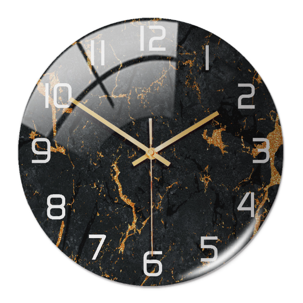 Marble-Style Wall Clock for Modern Home Decor – Elegant Decorative Timepiece for Living Room, Office and Bedroom