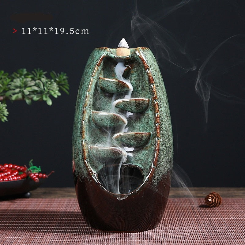 Tranquil Waterfall Incense Holder | Enhance Your Home with This Elegant Decor