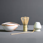 4-Piece Matcha Whisk Set for Traditional Tea Preparation – Complete Kit for Frothy Matcha and Daily Tea Rituals