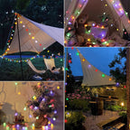 Solar-Powered Festoon String Lights for Outdoor Decor – Eco-Friendly LED Lighting for Gardens, Patios and Balconies