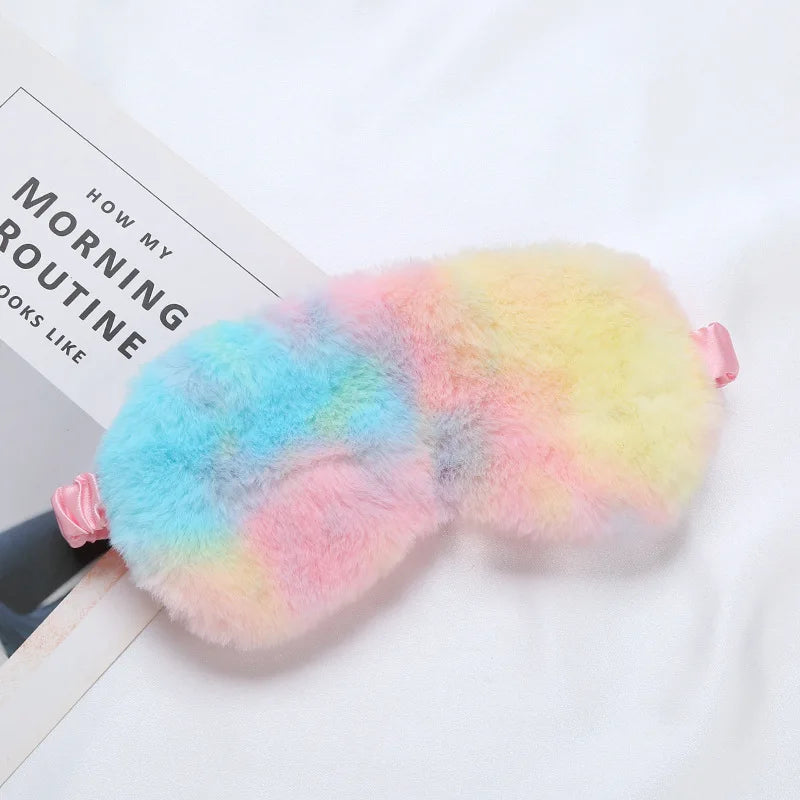 Luxurious Plush Sleep Mask for Restful Sleep – Soft Light-Blocking Eye Mask for Travel, Home and Relaxation