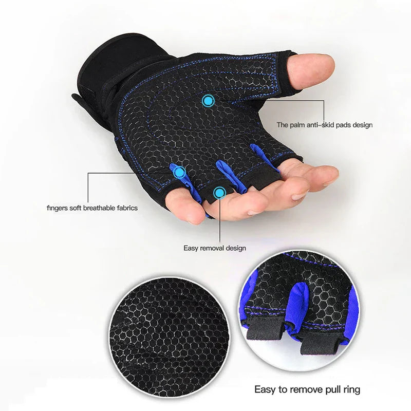 Shock-Resistant Gym Gloves for Training and Weightlifting – Supportive Fitness Gloves for Grip, Protection and Workout Performance