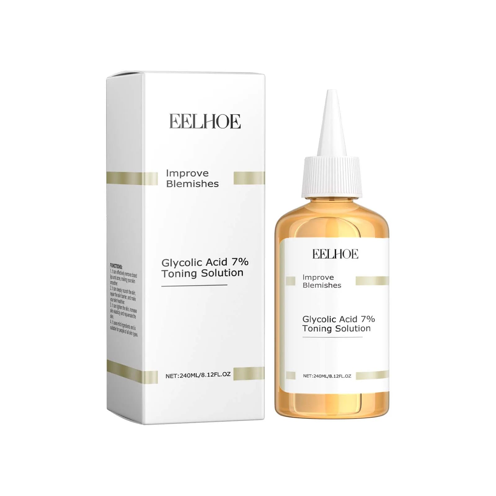 Glycolic Skincare Solution for Oil Control and Pore Refining – Exfoliating Treatment for Clear-Looking Skin and Daily Face Care