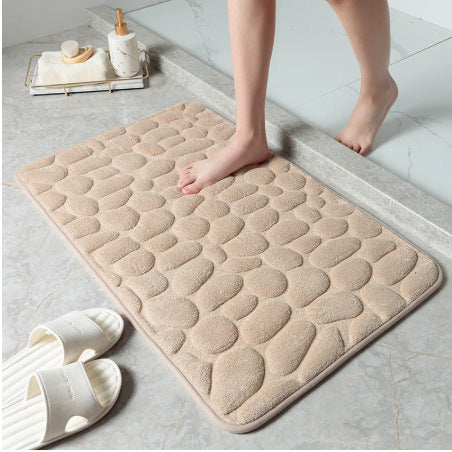 Ultra Plush Foam Bath Mat for Bathroom Use – Quick-Dry Highly Absorbent Floor Mat for Shower and Bathtub