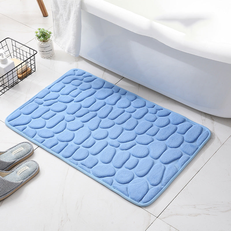Ultra Plush Foam Bath Mat for Bathroom Use – Quick-Dry Highly Absorbent Floor Mat for Shower and Bathtub
