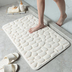 Ultra Plush Foam Bath Mat for Bathroom Use – Quick-Dry Highly Absorbent Floor Mat for Shower and Bathtub