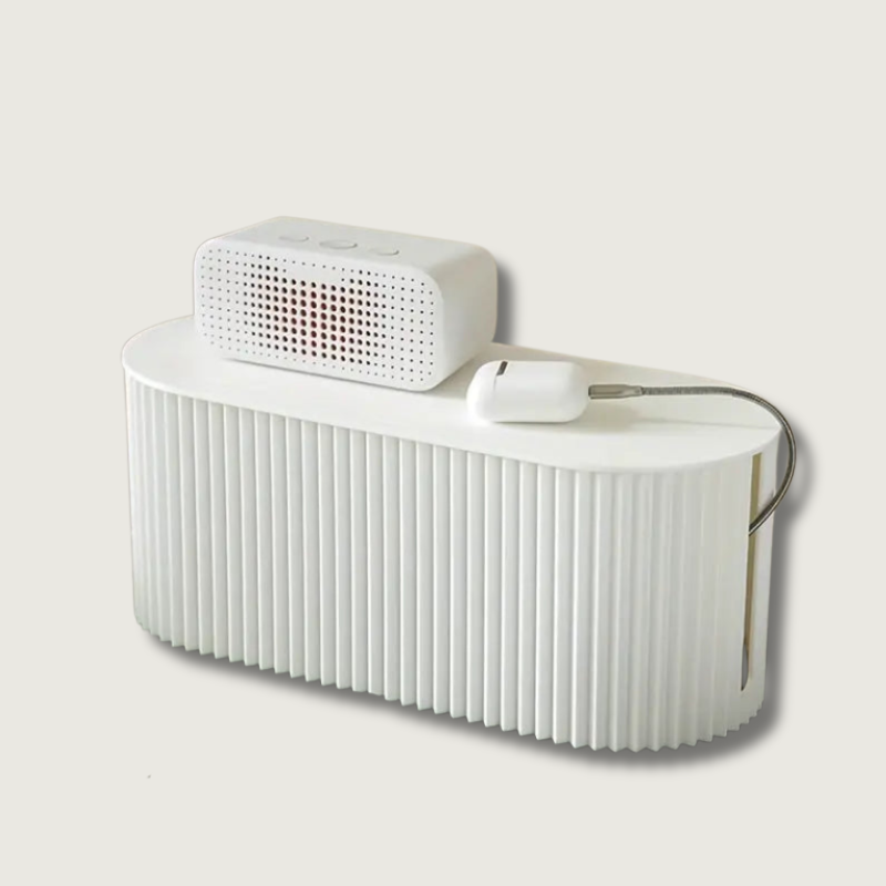 Cable Management Storage Box – Smart Cord Organizer for Power Strips & Chargers | Clutter-Free Home & Office Workspace