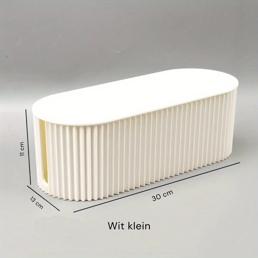 Cable Management Storage Box – Smart Cord Organizer for Power Strips & Chargers | Clutter-Free Home & Office Workspace