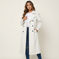 Long Elegant Women’s Trench Coat for Everyday Wear – Stylish Outerwear for Work, Travel and Seasonal Outfits