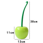 Cherry-Shaped Toilet Brush for Bathroom Cleaning – Decorative Hygienic Brush with Holder for Modern Bathrooms