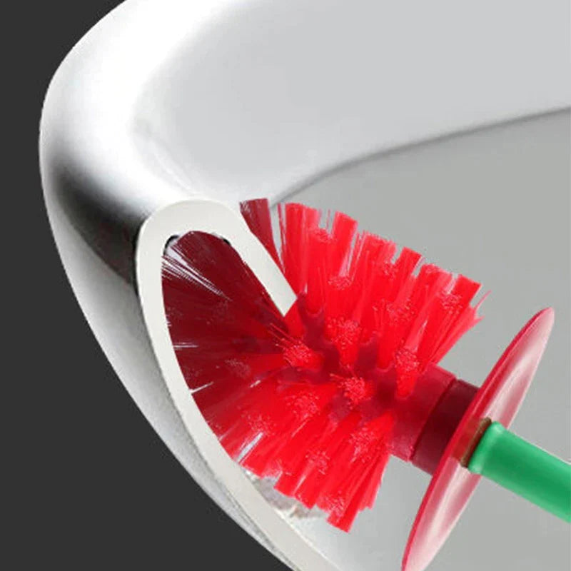 Cherry-Shaped Toilet Brush for Bathroom Cleaning – Decorative Hygienic Brush with Holder for Modern Bathrooms