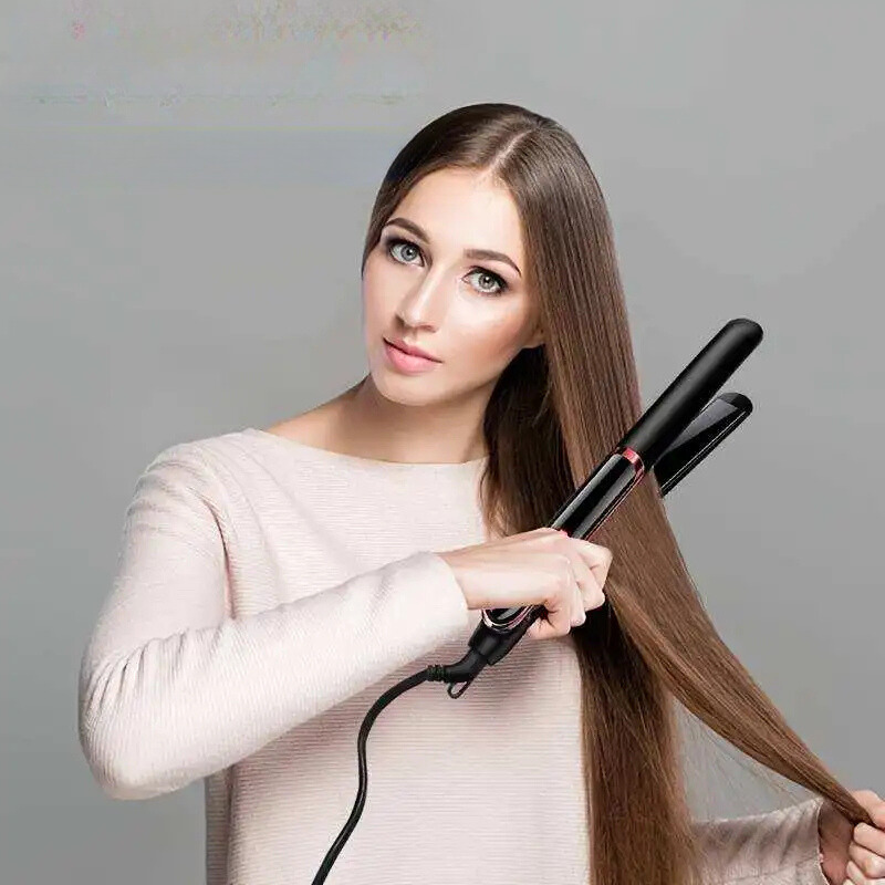2-in-1 Hair Styling Tool – Straightening & Curling with Smooth Anti-Frizz Finish