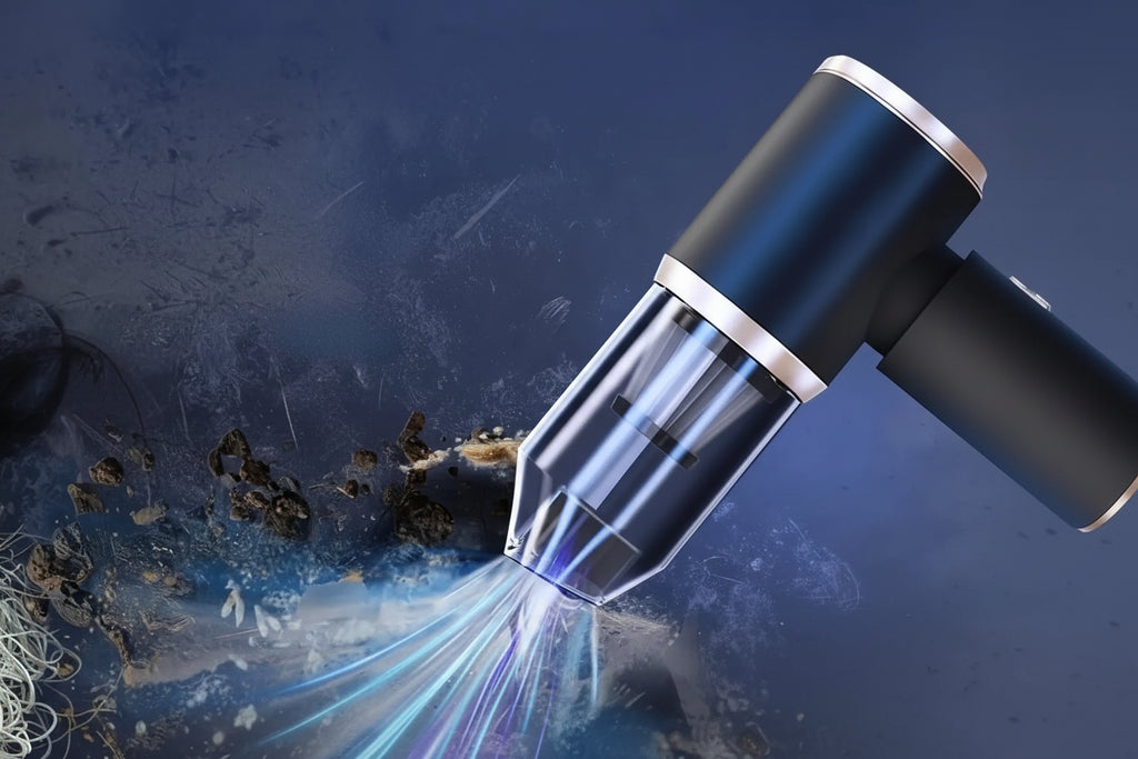Cordless Mini Vacuum and Blower for Desks, Cars, and Tight Spaces