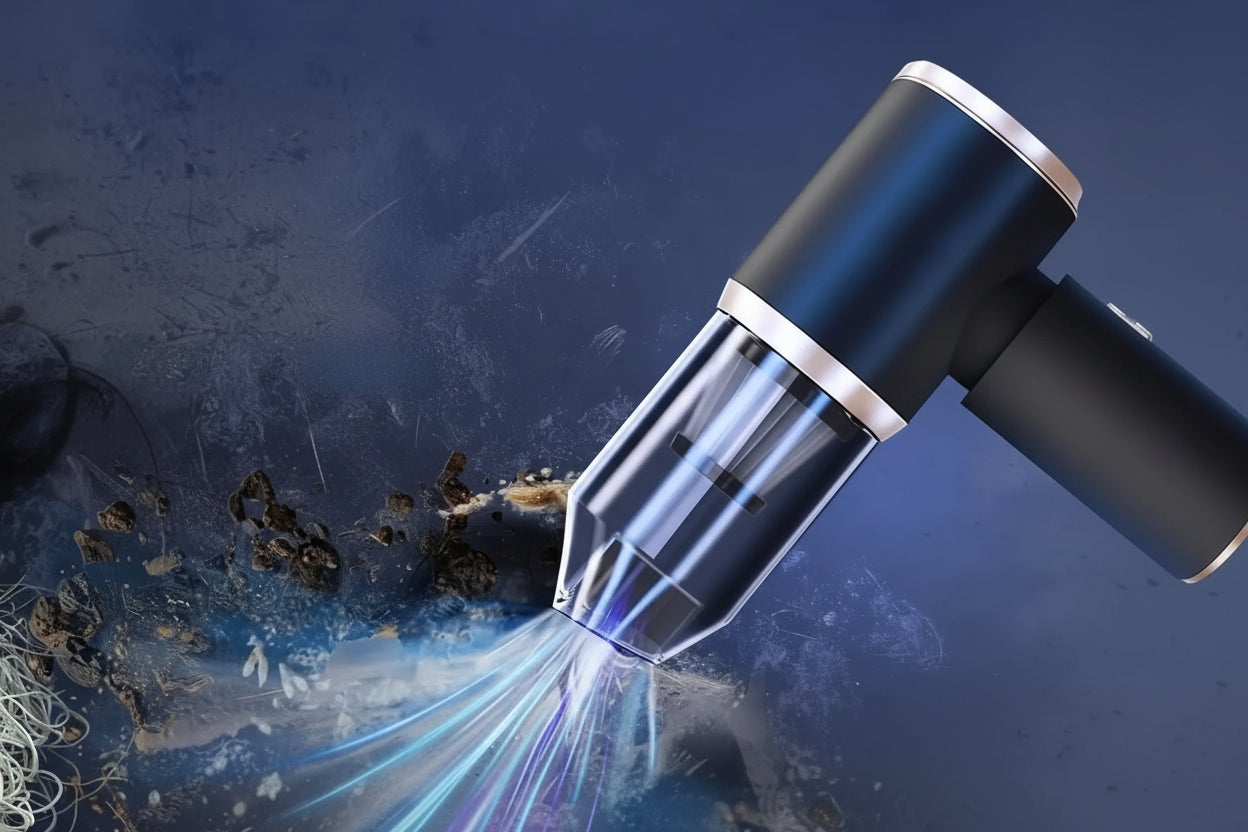 Cordless Mini Vacuum and Blower for Desks, Cars, and Tight Spaces