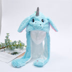 Interactive Bunny Ears Hat for Kids and Adults – Cute Plush Hat with Moving Ears for Play, Costumes and Gifts