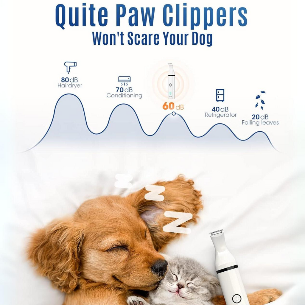 Quiet Cordless Pet Clipper with Dual Blades – Efficient Grooming Tool for Dogs and Cats at Home