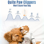 Quiet Cordless Pet Clipper with Dual Blades – Efficient Grooming Tool for Dogs and Cats at Home