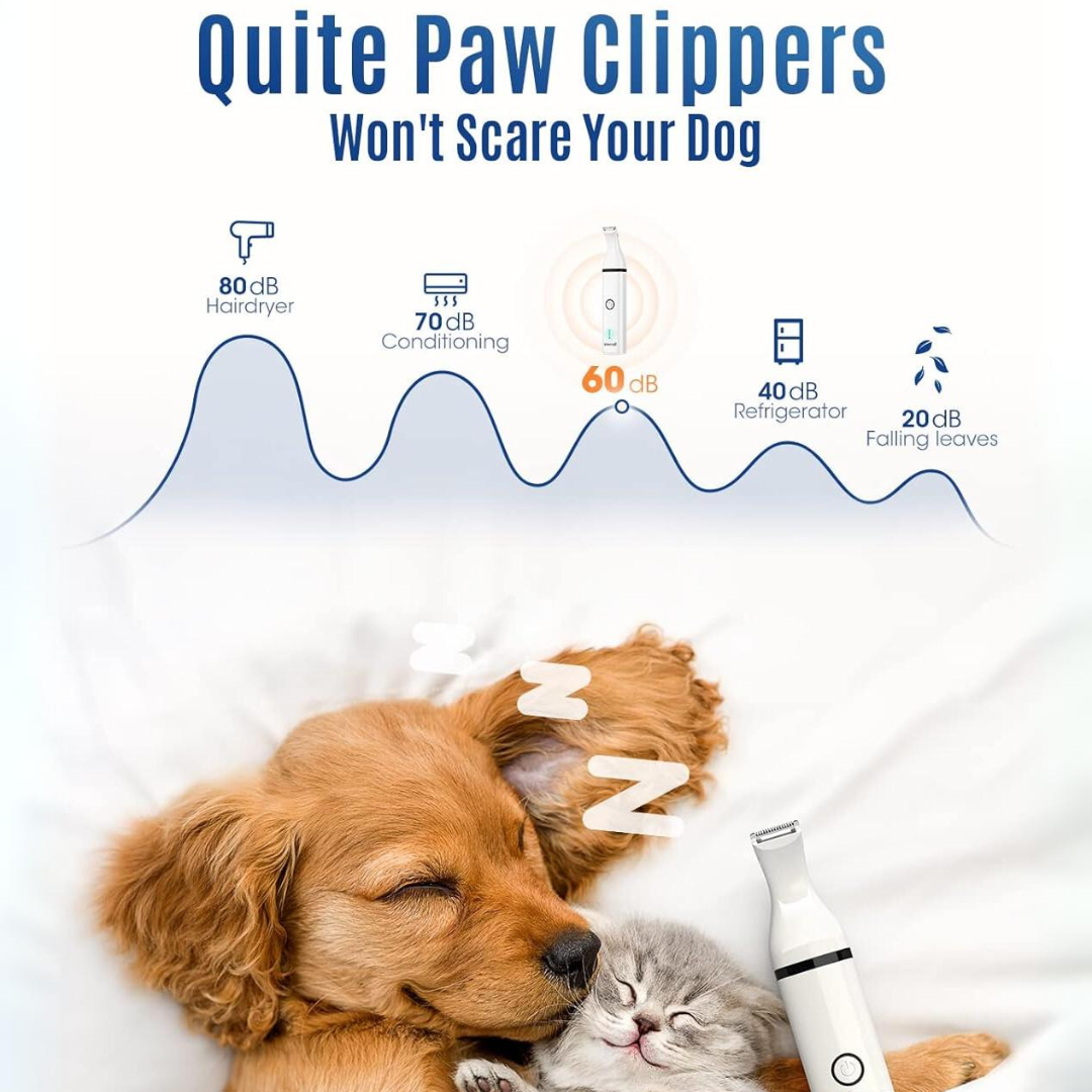 Quiet Cordless Pet Clipper with Dual Blades – Efficient Grooming Tool for Dogs and Cats at Home