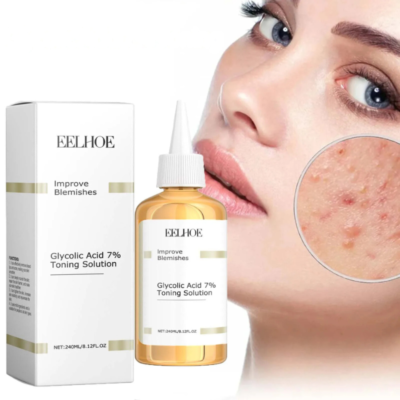 Glycolic Skincare Solution for Oil Control and Pore Refining – Exfoliating Treatment for Clear-Looking Skin and Daily Face Care