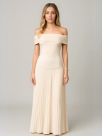Bella | Pleated Maxi Dress for Women - Perfect for Wedding Guests
