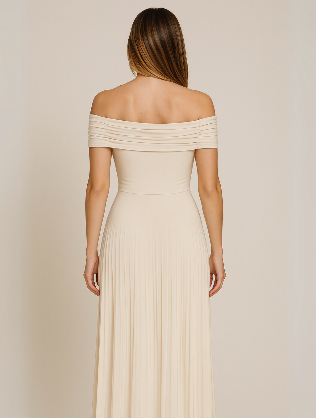 Bella | Pleated Maxi Dress for Women - Perfect for Wedding Guests