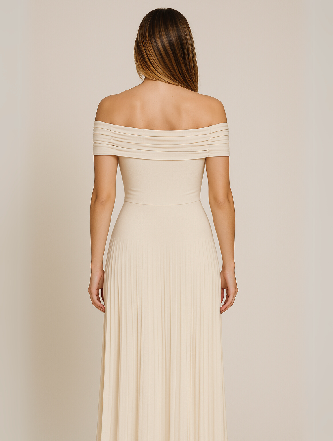 Bella | Pleated Maxi Dress for Women - Perfect for Wedding Guests
