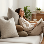 Elegant Bouclé Cushion Cover – Classic Comfort and Sophistication