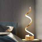 Adjustable Spiral Table Lamp for Modern Interiors – Dimmable LED Accent Lighting for Living Room, Bedroom and Desk Use