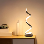 Adjustable Spiral Table Lamp for Modern Interiors – Dimmable LED Accent Lighting for Living Room, Bedroom and Desk Use