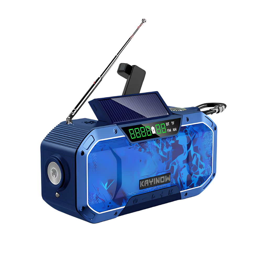 Emergency Radio with Extended Battery Life – Multi-Function Safety Radio for Outdoor Adventures, Travel and Power Outages