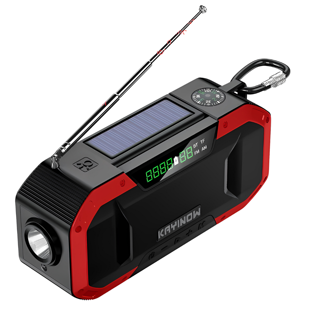 Emergency Radio with Extended Battery Life – Multi-Function Safety Radio for Outdoor Adventures, Travel and Power Outages