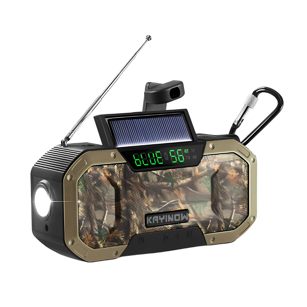 Emergency Radio with Extended Battery Life – Multi-Function Safety Radio for Outdoor Adventures, Travel and Power Outages