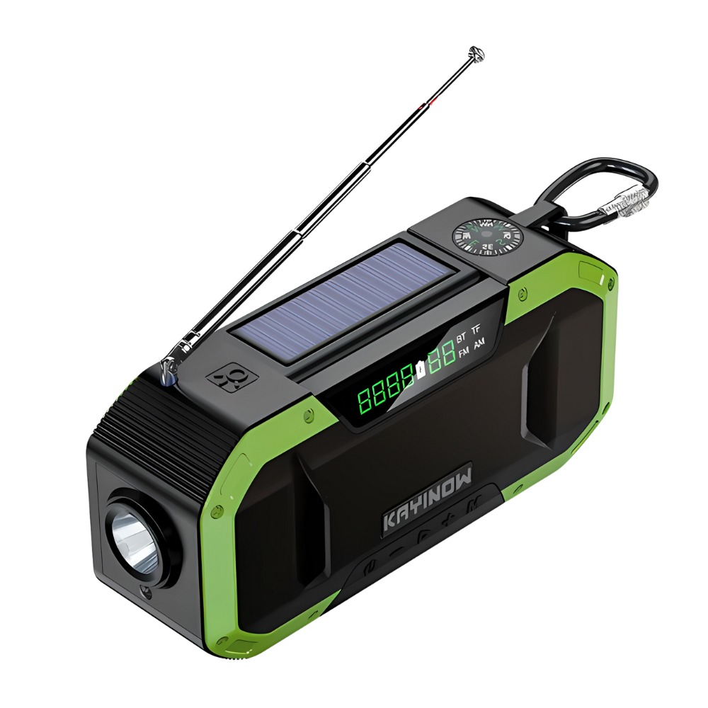 Emergency Radio with Extended Battery Life – Multi-Function Safety Radio for Outdoor Adventures, Travel and Power Outages