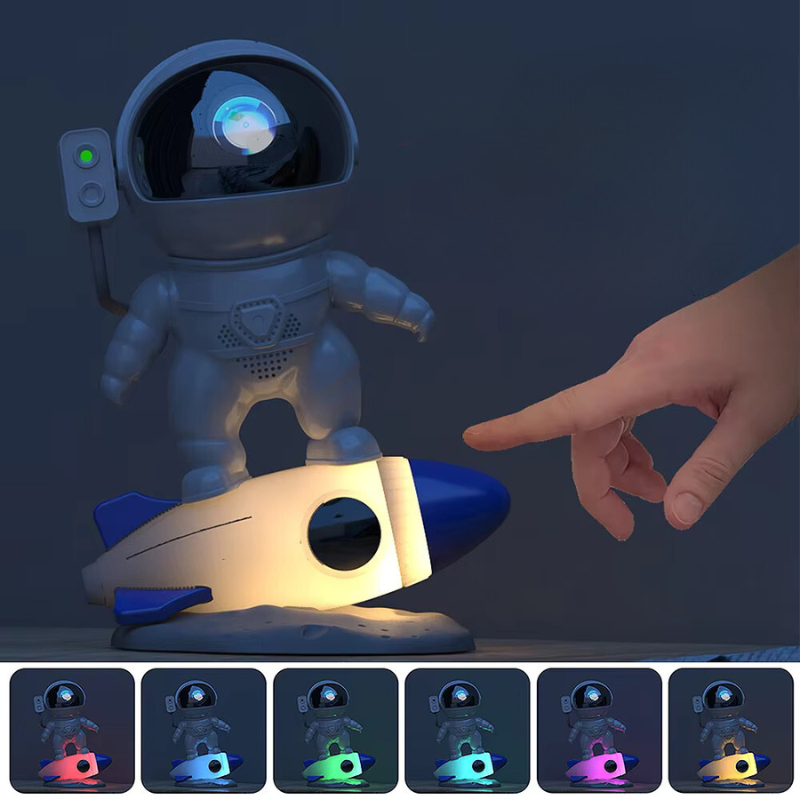 Astronaut Projection Lamp for Bedroom Decor – LED Galaxy Projector with Stars and Nebula Effects for Relaxing Ambience