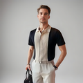 Men’s Short Sleeve Shirt for Everyday Wear – Casual Button-Up Top for Summer Outfits and Holidays