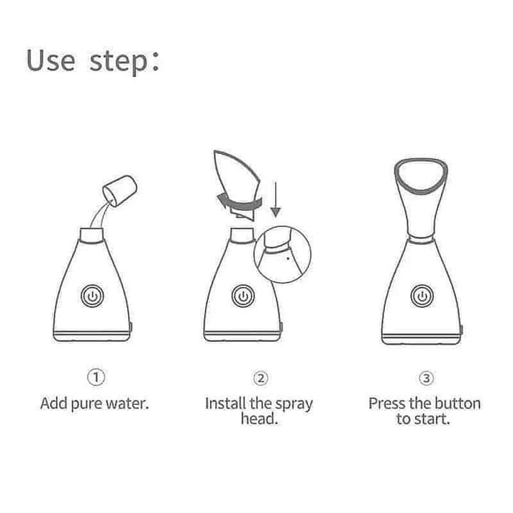 Facial Steamer for Deep Cleansing and Hydration – Home Spa Skincare Device for Relaxation and Daily Beauty Routines