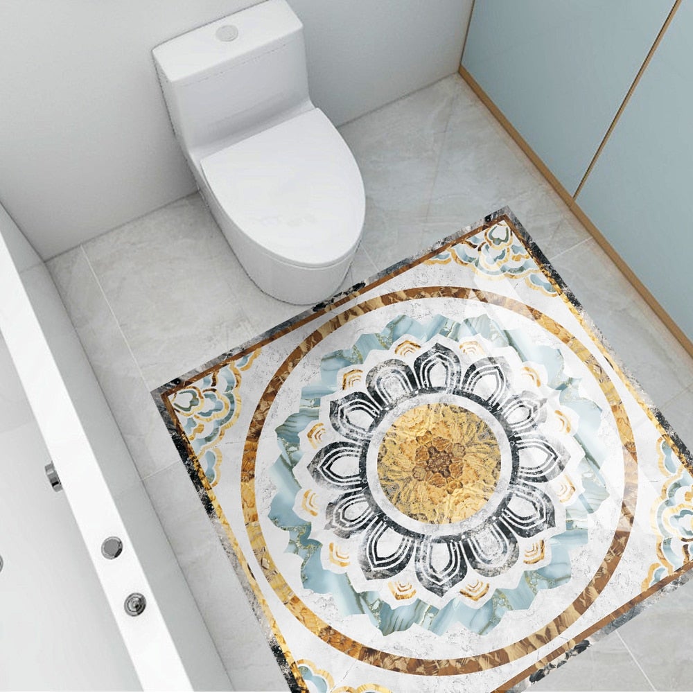 Elegant Vintage Floor Sticker | Stunning Design for Your Space