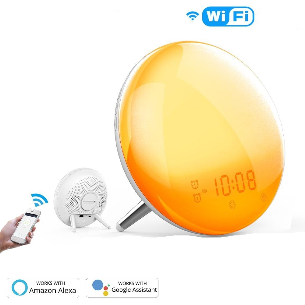 Sunrise Alarm Clock with Wake-Up Light – Natural Morning Alarm for Better Sleep and Gentle Wake-Up Routine