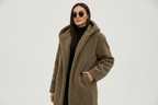 Emma Women's Cozy Long Teddy Coat with Plush Fleece Lining