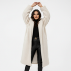 Emma Women's Cozy Long Teddy Coat with Plush Fleece Lining