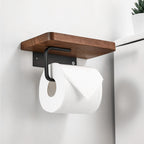 Stylish Wooden Toilet Paper Holder | Chic & Convenient