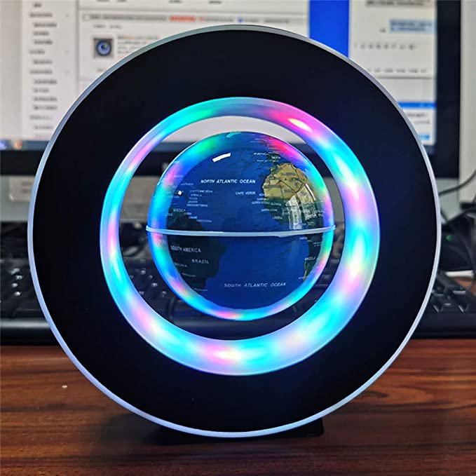 Levitating Globe Lamp for Modern Home Decor – Floating LED Accent Light for Living Room, Office and Creative Interiors