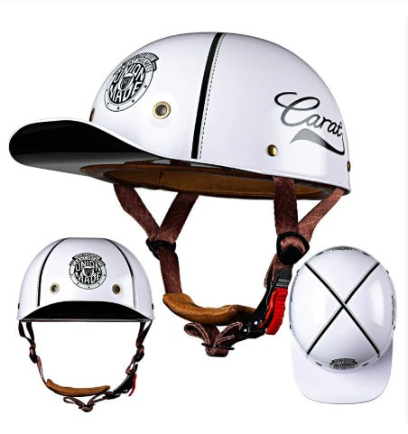 DOT & ECE Certified Motorcycle Helmet – Lightweight ABS Shell with EPS Impact Liner | Low-Profile Urban Design & UV-Protective Visor