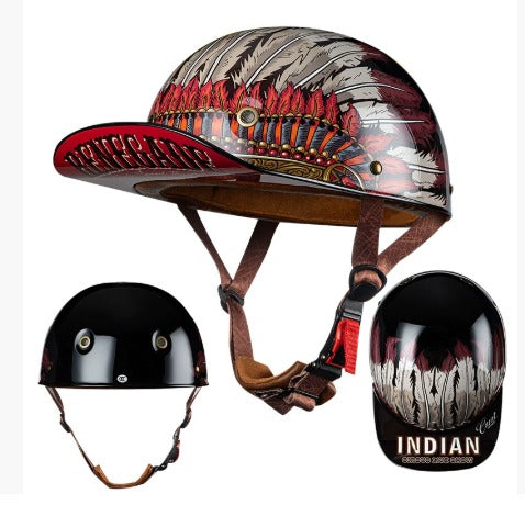 DOT & ECE Certified Motorcycle Helmet – Lightweight ABS Shell with EPS Impact Liner | Low-Profile Urban Design & UV-Protective Visor